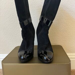 Tahari Black Suede Boots